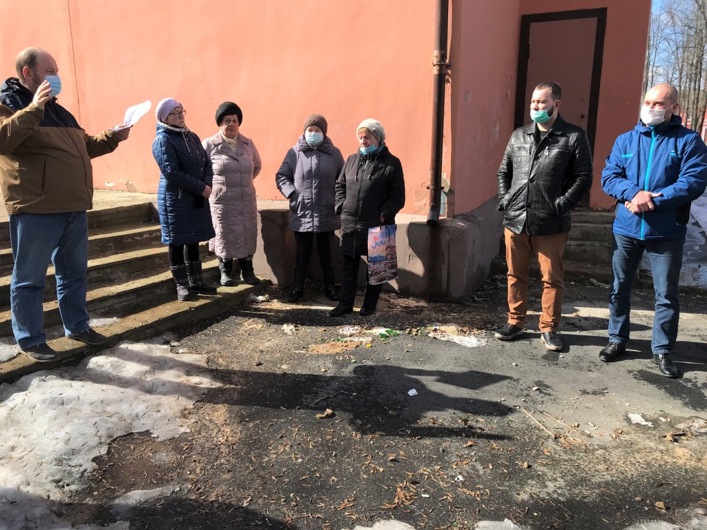 Встреча с жителями по вопросу благоустройства общественной территории.