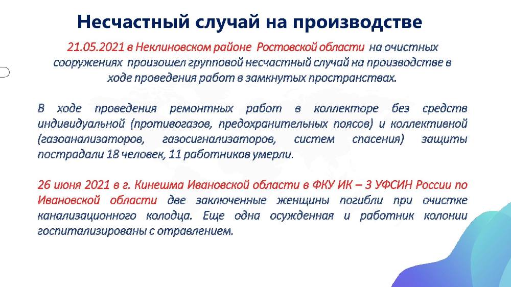 ПАМЯТКА ПРИ ВЫПОЛНЕНИИ РАБОТ В КОЛОДЦАХ